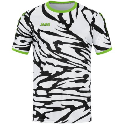 Afbeeldingen van Shirt Animal KM wit/zwart/fluogroen