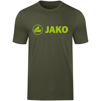 Afbeeldingen van T-shirt Promo kaki/fluogroen